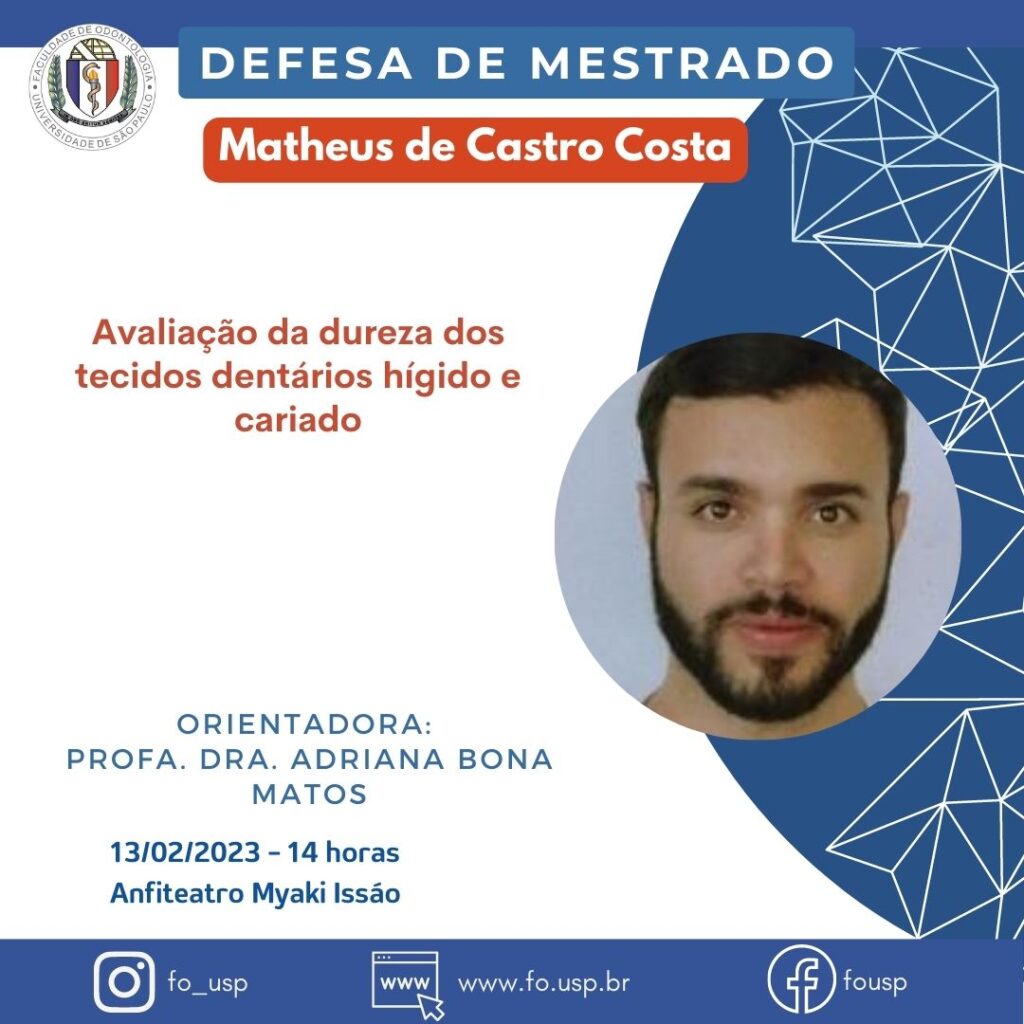 Leia mais sobre o artigo Defesa de Mestrado de Matheus de Castro Costa