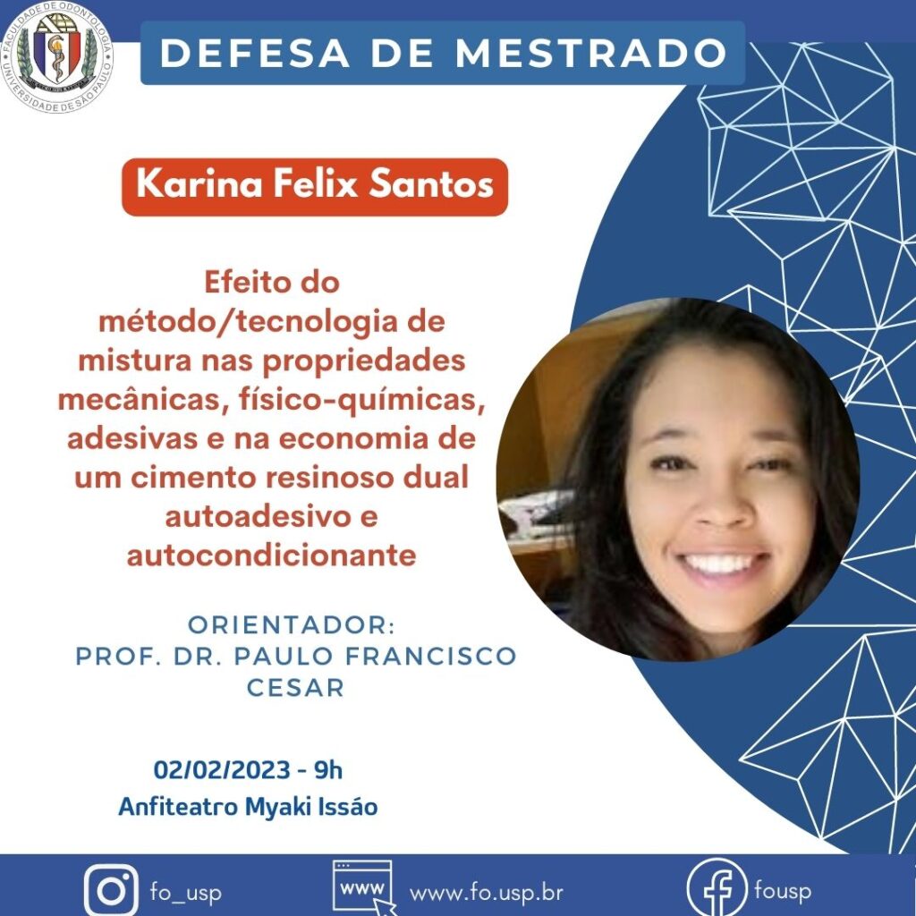 Leia mais sobre o artigo Defesa de Mestrado de Karina Félix dos Santos