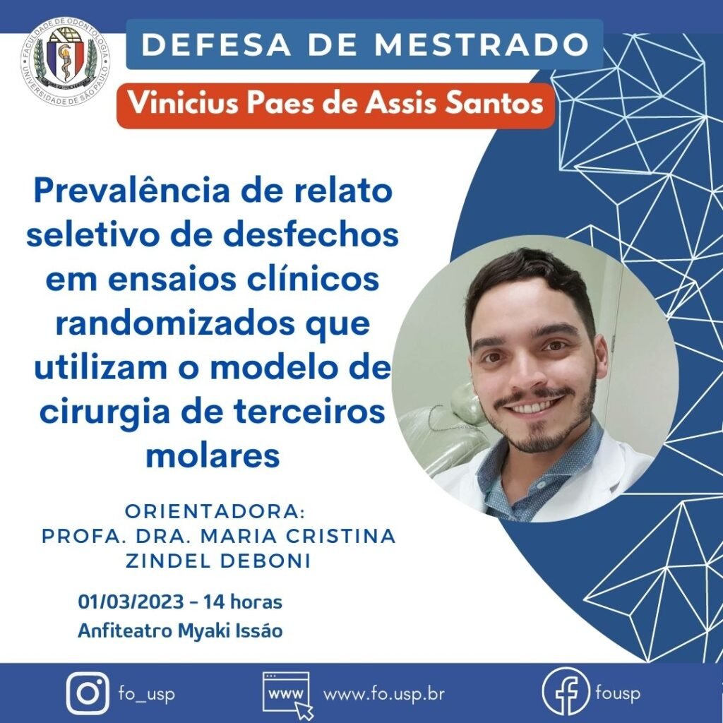 Leia mais sobre o artigo <a href="http://www4.fo.usp.br/tv/index.php/defesa-de-mestrado-de-vinicius-paes-de-assis-santos/">Defesa de Mestrado de Vinicius Paes de Assis Santos</a>