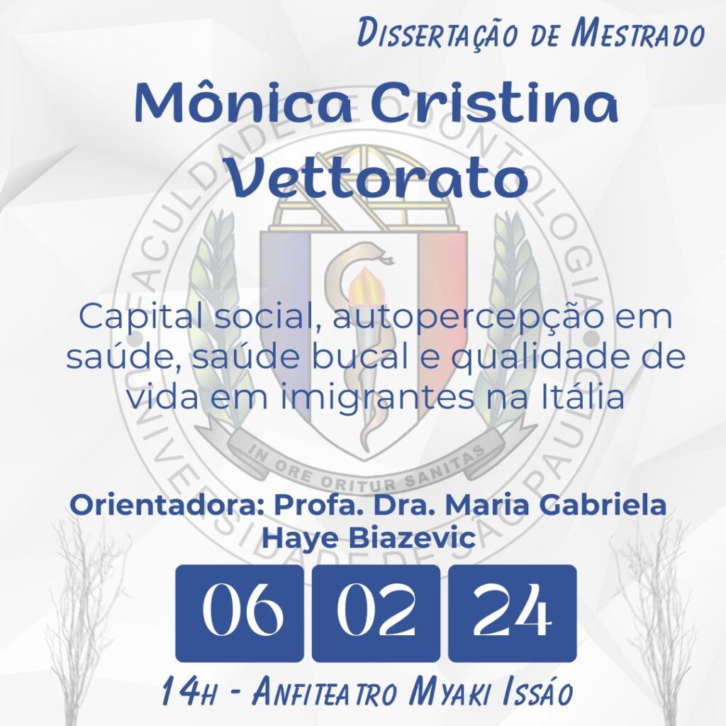 Leia mais sobre o artigo Dissertação de Mestrado de Mônica Cristina Vettorato