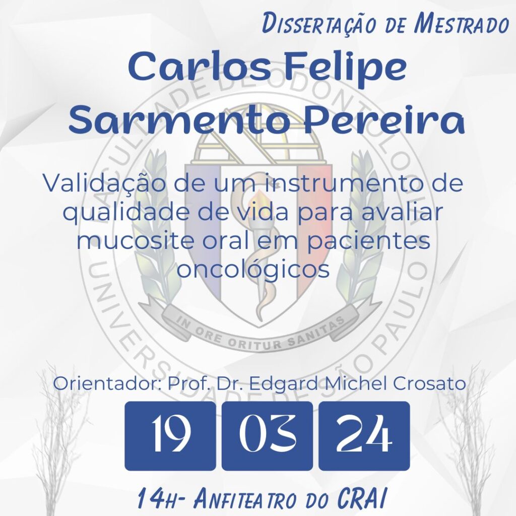 Leia mais sobre o artigo Dissertação de Mestrado de Carlos Felipe Sarmento Pereira