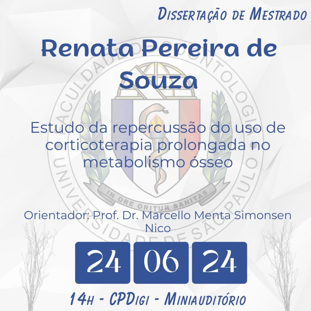 Leia mais sobre o artigo Dissertação de Mestrado de Renata Pereira de Souza