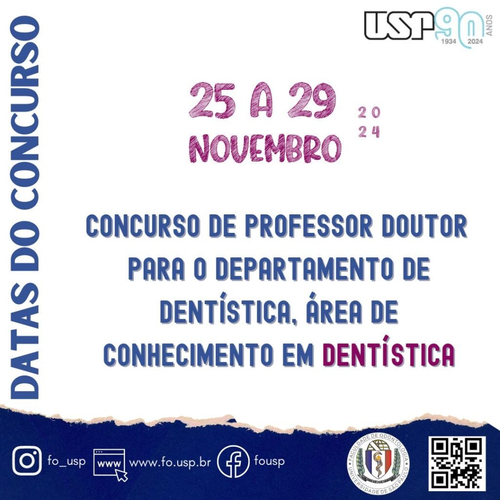 Leia mais sobre o artigo Concurso para Professor Doutor do ODD, área de conhecimento em Dentística