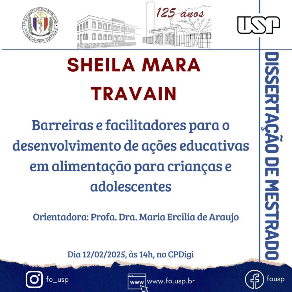 Leia mais sobre o artigo Dissertação de Mestrado de Sheila Mara Travain