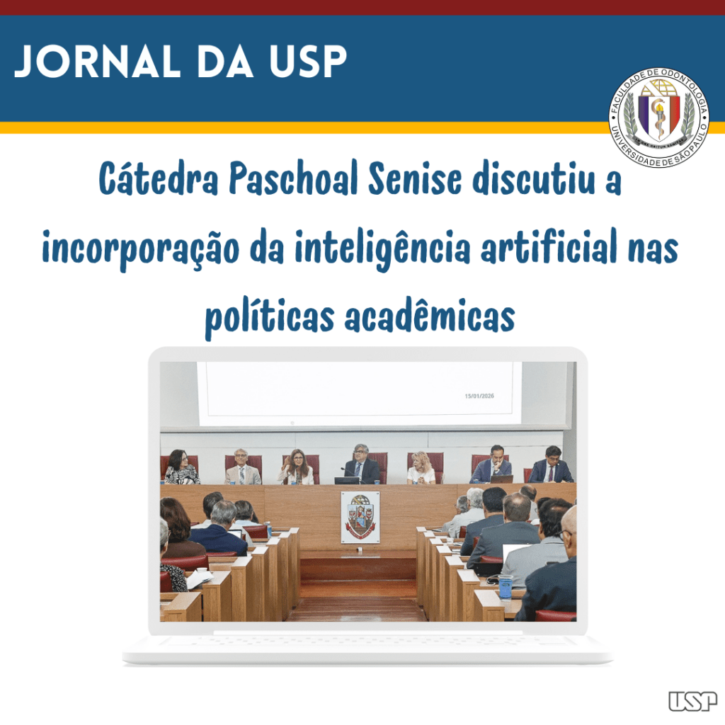 Leia mais sobre o artigo Jornal da USP: Cátedra Paschoal Senise discutiu a incorporação da inteligência artificial nas políticas acadêmicas