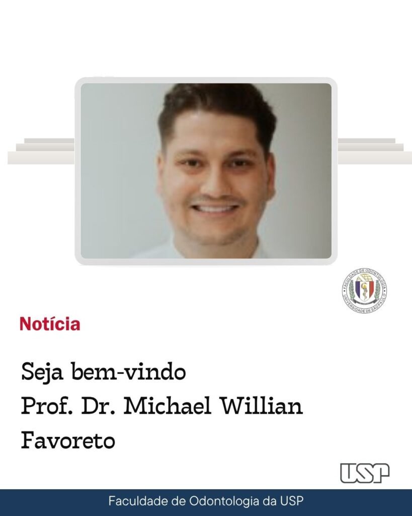 Leia mais sobre o artigo FOUSP dá as boas-vindas ao Prof. Dr. Michael Willian Favoreto