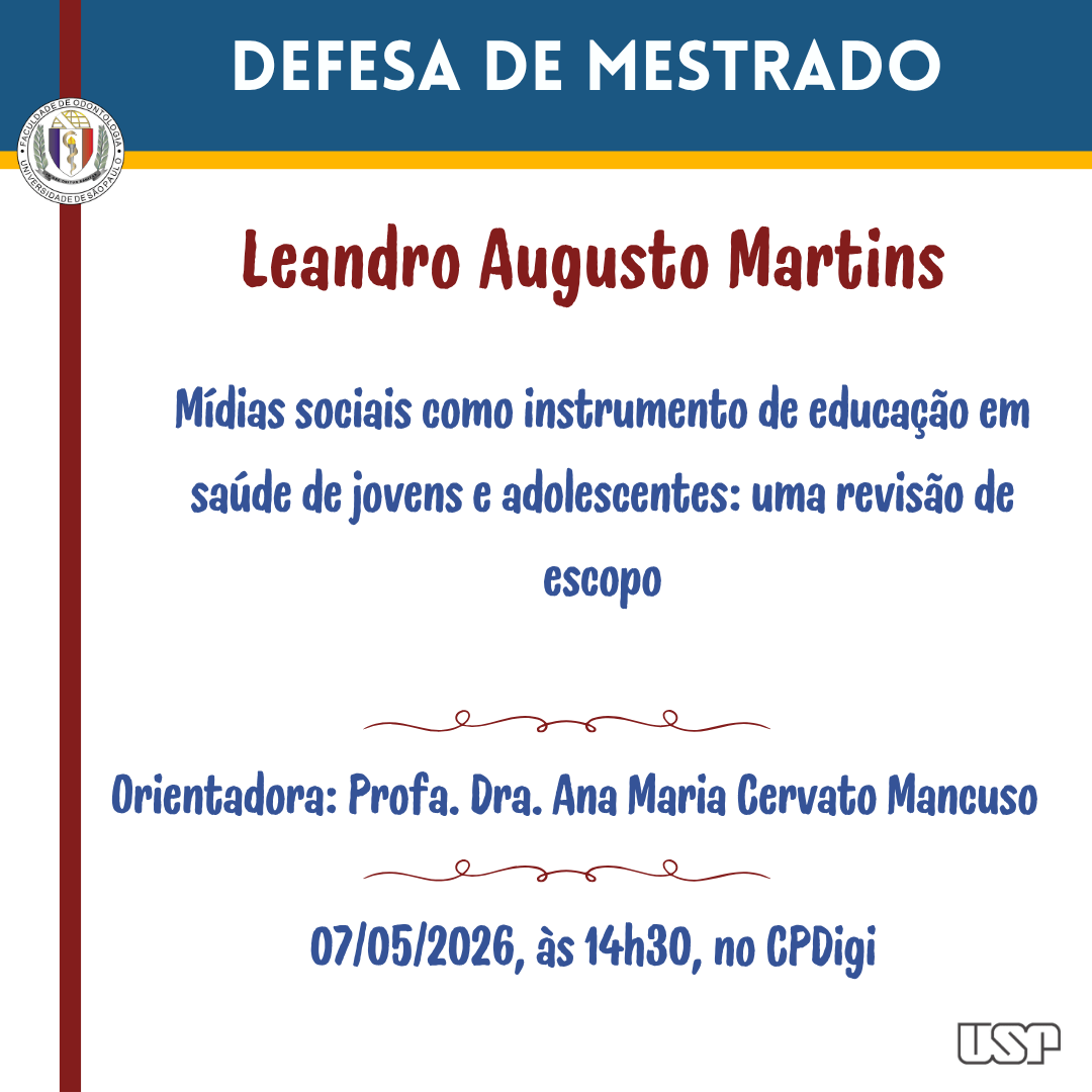 Defesa de Mestrado do aluno Leandro Augusto Martins